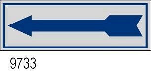 Etichetta adesiva Freccia 170x45 mm conf. 10pz