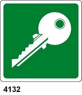 Chiave - A - Alluminio 120x120 mm