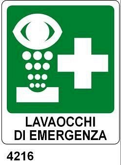Lavaocchi di emergenza - B - Alluminio 160x210 mm