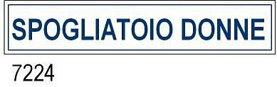 Spogliatoio Donne all. 400x80 mm