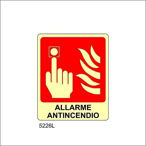 Allarme Antincendio Luminescente