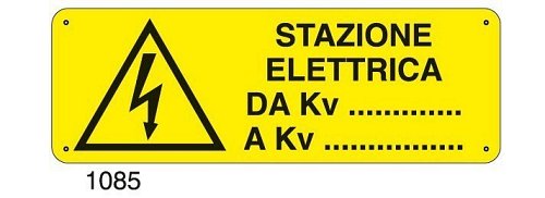 Stazione elettrica da Kv a Kv - C - Alluminio 330x500 mm