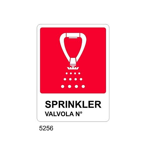 Sprinkler Valvola n° - A - Alluminio 120x145 mm - Conf 10 pz.