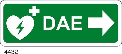 DAE defibrillatore a destra