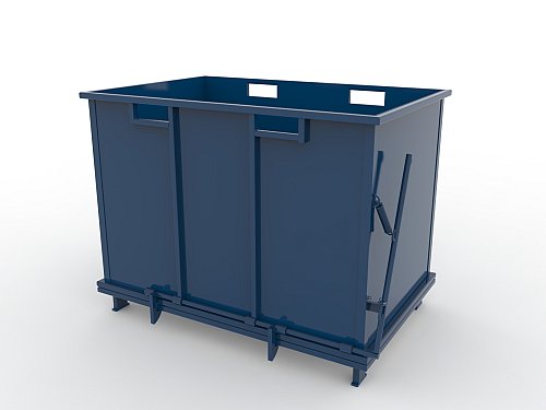 Contenitore con Fondo Apribile 1,5 m3 - Portata Kg 1000