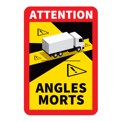 Angles Morts (Francia) Camion - PVC Adesivo - 170x250 mm