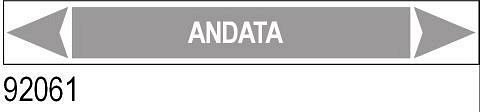 Andata - etichetta - A - PVC adesivo - 175x30 mm