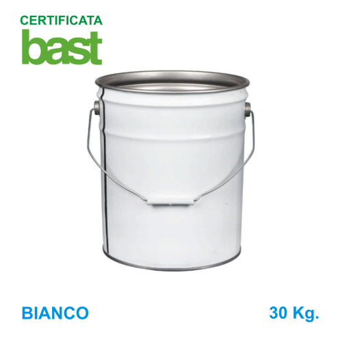 Vernice acrilica a solvente di colore BIANCO certificata BAST