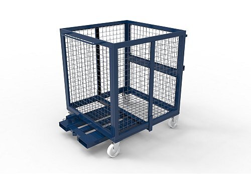 Cesta in rete ribaltabile da 1 m3 - Portata Lt 1000