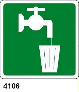 Acqua potabile - A - Alluminio 120x120 mm