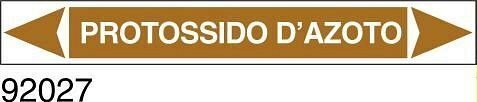 Protossido d'azoto - etichetta - A - PVC adesivo - 175x30 mm