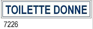Toilette Donne all. 400x80 mm