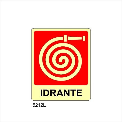 Idrante Luminescente - A - Alluminio Luminescente - 120x145 mm - Conf 10 pz.
