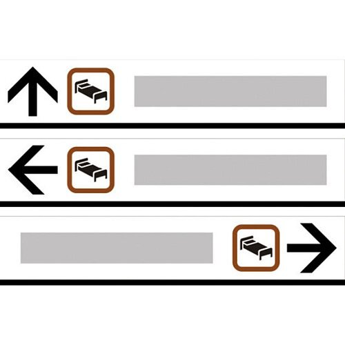 Segnali di direzione alberghiera