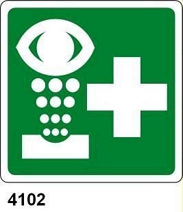 Lavaocchi di emergenza - A - Alluminio 120x120 mm