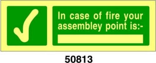 In case of fire your assembly point is: - A - PVL 300x100 mm