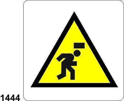 Attenzione alla testa - B - Alluminio 165x165 mm