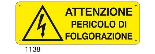 Attenzione pericolo di folgorazione