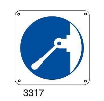 Obbligo attenzione, lavori in corso - B - Alluminio 165x165 mm