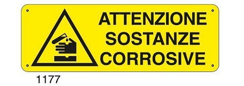 Attenzione sostanze corrosive