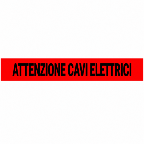 Nastro Segnaletico per Tubazioni e Cavi Interrati - ATTENZIONE CAVI ELETTRICI