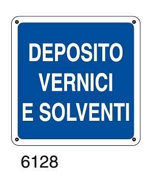 Deposito vernici e solventi - D - Alluminio 370x370 mm