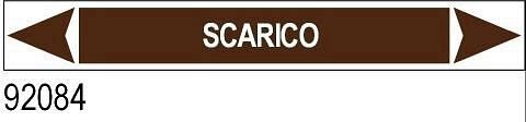 Scarico - etichetta - A - PVC adesivo - 175x30 mm