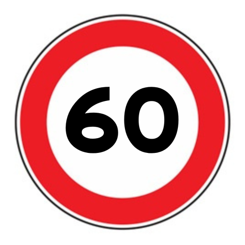 Limite massimo di velocità 60 km/h
