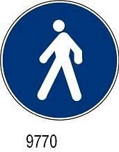 Percorso pedonale - A - Diametro 100 mm - Conf 10 pz.