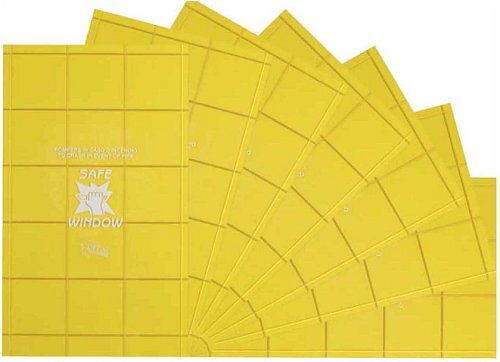 Lastre safe crash frangibili di colore giallo - 290x500h