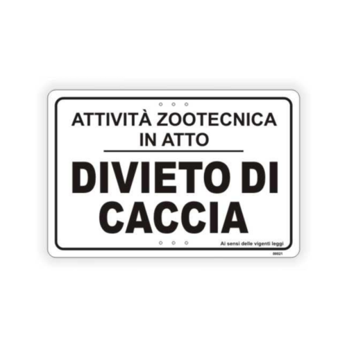 Divieto di caccia attività zootecnica in atto