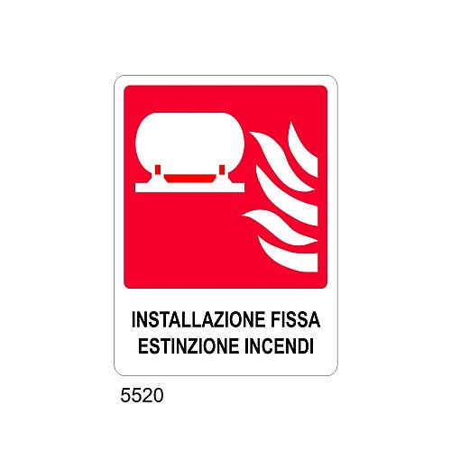 Installazione Fissa Estinzione Incendi - C- Alluminio 230x310 mm