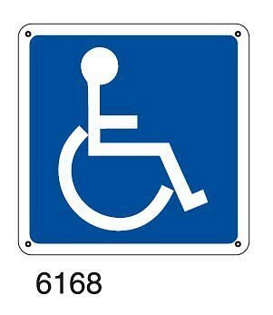 Disabile - A - PVC adesivo 120x120 mm