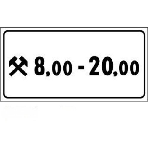 Orario Lavorativo - A - Alluminio CL.1 33x17 cm