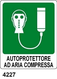 Autoprotettore ad aria compressa - A - PVC adesivo 120x145 mm
