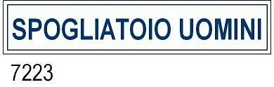 Spogliatoio Uomini all. 400x80 mm