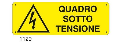 Quadro sotto tensione - C - Alluminio 330x500 mm - Conf 10 pz.
