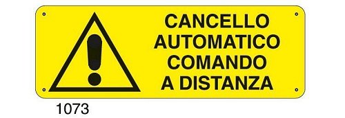 Cancello automatico comando a distanza - C - Alluminio 330x500 mm