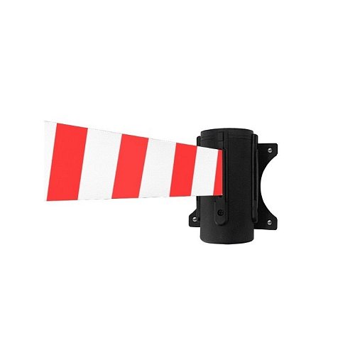 Avvolgitore a muro con nastro estensibile fino a 4 metri - Nastro Bianco/Rosso