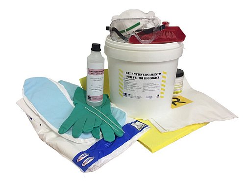 Kit antisversamento per liquidi biologici in secchio