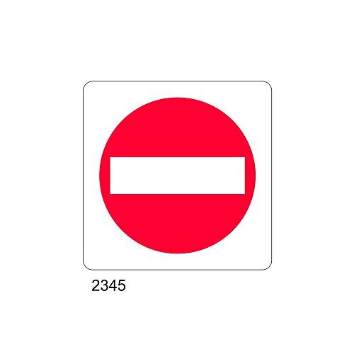Divieto di accesso - D - Alluminio 435x435 mm