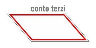 Contrassegni per veicoli conto terzi - A - PVC adesivo mm.310x120