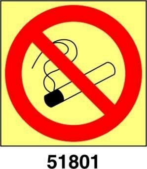 No smoking - B - PVL 150x150 mm