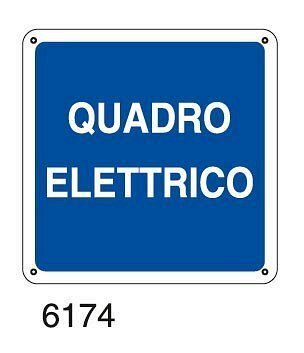 Quadro elettrico - A - PVC adesivo 120x120 mm