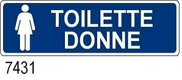 Toilette Donne - B - Alluminio - 800x250 mm