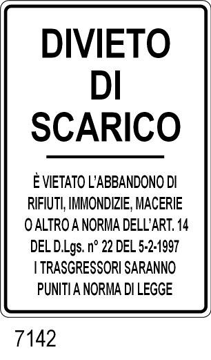 Divieto di scarico