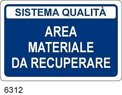 Area Materiale da Recuperare - A - Alluminio - 300x200 mm