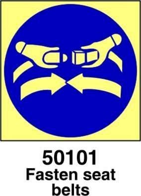 Fasten seat belts - B - ADL 300x300 mm