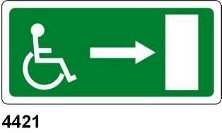 Uscita di Sicurezza disabili destra