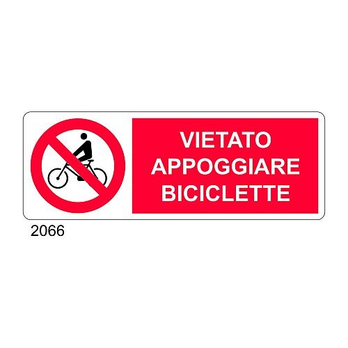 Vietato appoggiare biciclette